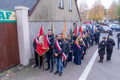 Sztandar klubu po raz pierwszy na uroczystości.