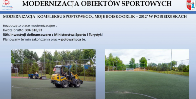 Budowa i renowacja boisk w Pobiedziskach