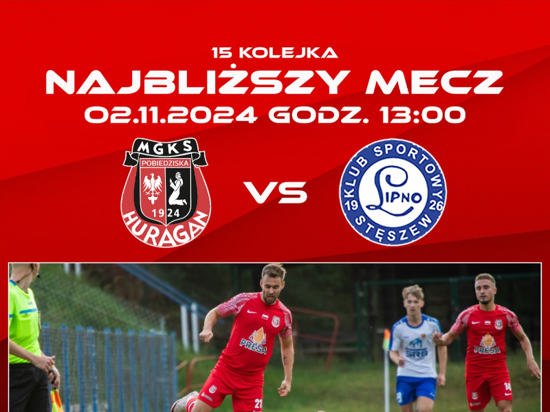 Zapowiedź - sobota, 13:00, HURAGAN - Lipno Stęszew