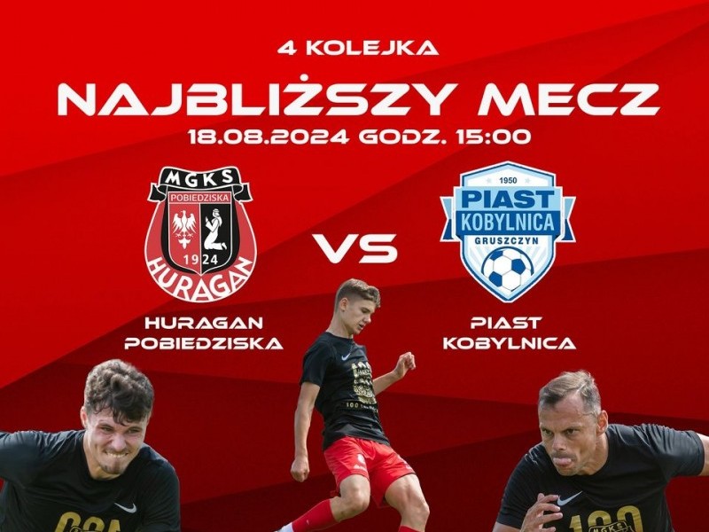 Zapowiedź - niedziela, 15:00, HURAGAN - Piast Kobylnica